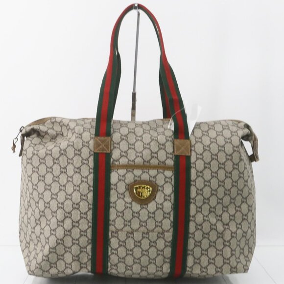 Gucci Handbags - GUCCI GG PLUS WEEKENDER EXTRA LARGE TOTE Sherry Line